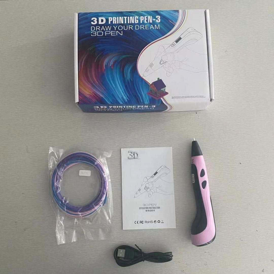 3D Printing Pen for Kids & Adults, Contain - 3D Pen, Starter Colours PLA Filament, User Manual, Also A Charger, 2024 Latest 3D Pen Kit